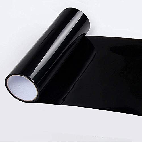 SANWAN Film teinté en vinyle pour phares de voiture, feux arrière, feux antibrouillard, 40 x 120 cm Noir foncé Cover