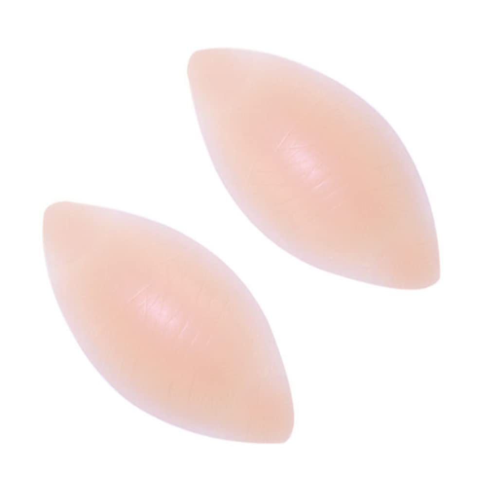 QUUPY1Pair Silicone Bra Inserts Breast Enhancers Chicken Fillets Bra Insert Pad Push-up Gel Bikini Bra Padding Booster Pads