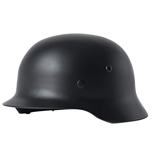 9Milelake Black Ww2 German Elite Wh Army M35 M1935 Steel Helmet Stahlhelm Black #TOP2