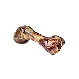 Hueso de Jamón Serrano al vacío 100% Jamón Serrano. Rico en proteínas. Fortalece la dentadura y elimina el sarro. El proceso de secado natural retiene todas las propiedades nutricionales. No se astillan fácilmente. Sin gluten.