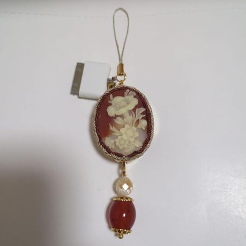 ペンダント　トップ　花　フラワー　カメオ　Cameo　Gp30 CAMEO Pasquare Esposito作 シェル カメオ K18 ペンダント