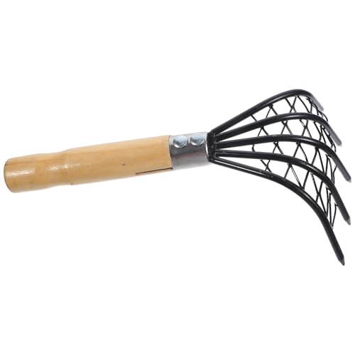 Homoyoyo Stainless Steel Clam Rake with Mesh Net