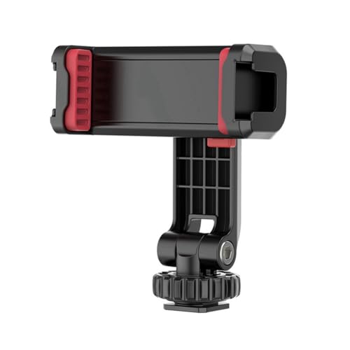 Kznifmk -06S Soporte para Teléfono Soporte para Trípode Vertical Giratorio de 360° DSLR Soporte Fijo para Transmisión en de Teléfono Móvil Sin Espejo