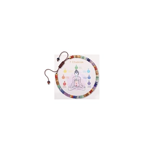 MagEnergy Chakra Bracelets for Women, 7 Chakra Healing Crystals Spiritual Bracelet, Healing Stones Crystal Bracelet for Relax Anxiety Relief Meditation