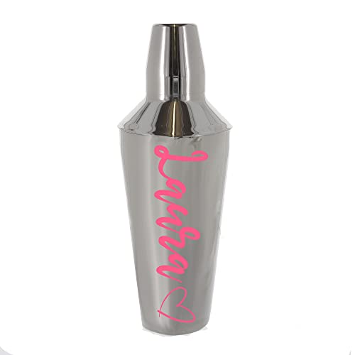 Personalised Cocktail Mixer Shaker With Pina Colada Glass Gift Kit Set (Shaker Only)