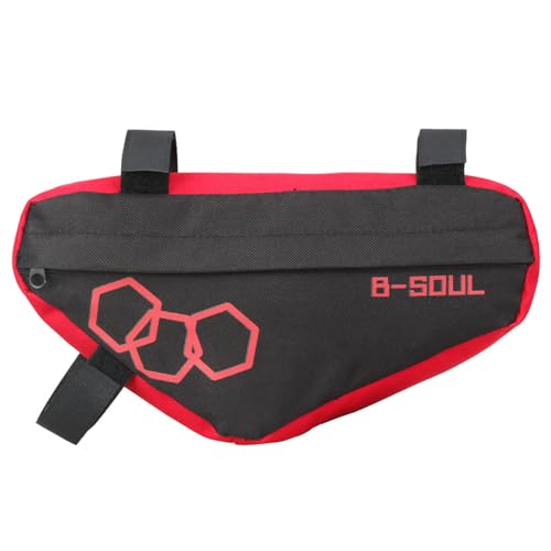 MIADOSHINSE トライアングルバイクフレームバッグ、サイクリングツール&携帯電話用フロントチューブポーチ、ロードバイクやマウンテンバイクの収納に。