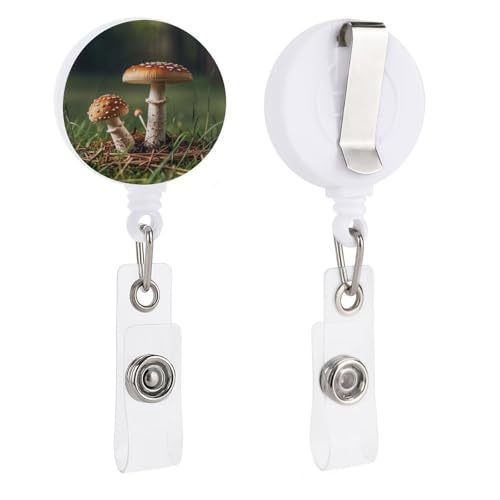 Porte-badge rétractable avec pince crocodile - Enrouleurs de badge - Porte-badge - Asperges - Pour bureau, travail, médecin, infirmière, enseignant