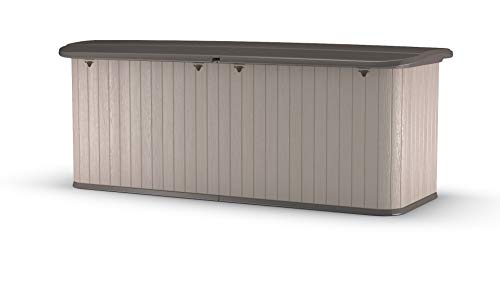 image for Suncast Multipurpose All-Weather Resin Storage Shed-Hinged Lid and Rei