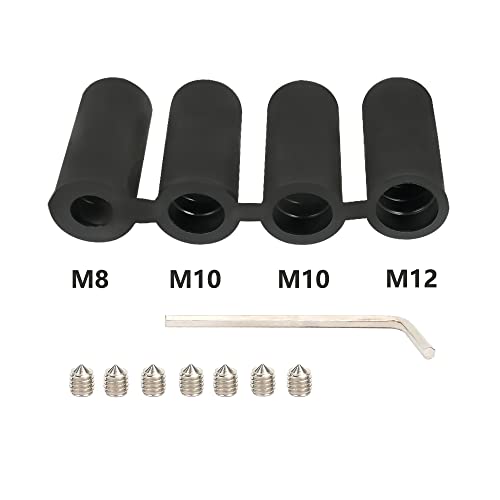 muge racing Gear Shift Knob, Shifter Knob Fit for Most Manual Automatic Cars Truck SUV M8 M10 M12 (Carbon Fiber)