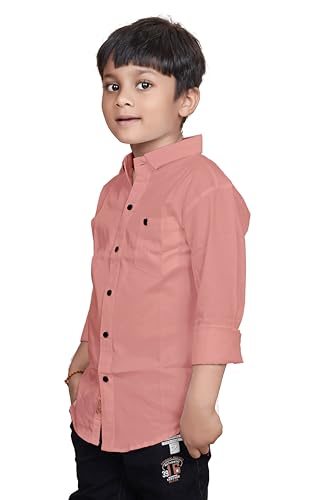 Image of Sky Pearl Boys Spread Collar Casual Full Sleeve Shirt