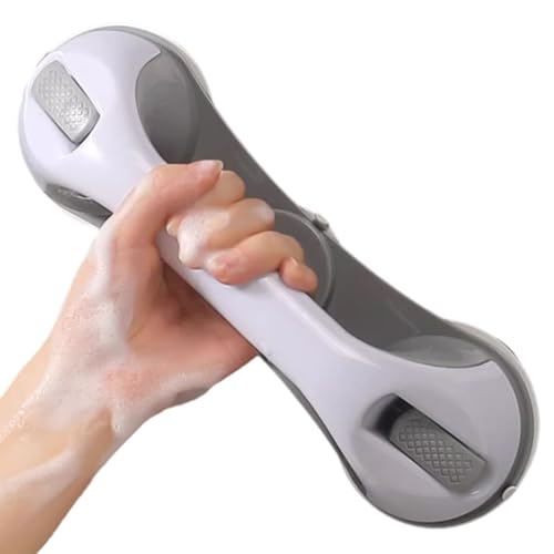 Mango de seguridad para ducha, con ventosa para personas mayores, agarre de baño | Asa portátil para movilidad con ventosa, barra de apoyo portátil para bañera, inodoro, apartamento, hote