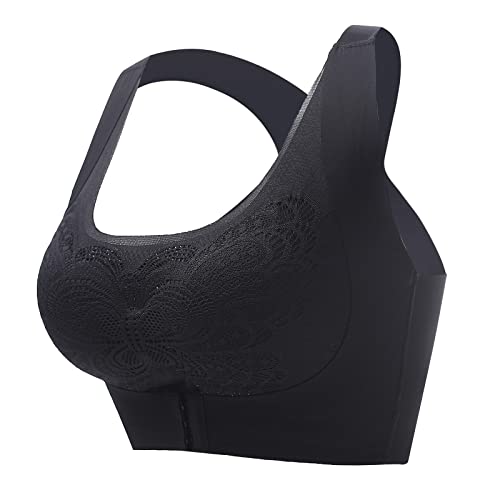 Damen Sport-BH Seamless Beauty Back Push-Up Unterwäsche Sexy Bequeme No Steel Ring für den Alltag (Black, L) Damen Sport-BH Seamless Beauty Back Push-Up Unterwäsche Sexy Bequeme No Steel Ring für den Alltag (Black, L)