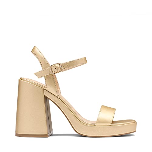 Image of DREAM PAIRS Heels for Women Block Chunky Platform Sandal