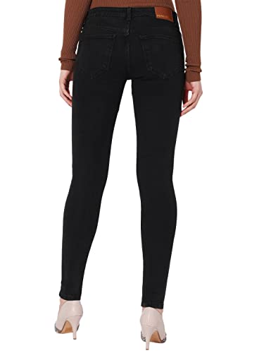 Image of Vero Moda Women Black Low-Rise Stretchable Jeans
