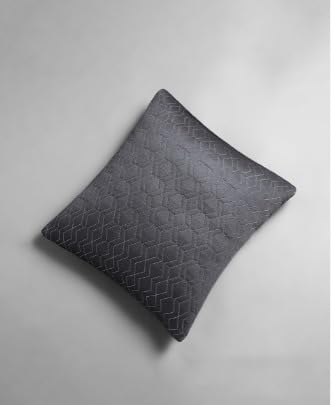 Image of Hotel Quality Premium Fibre Cushions | Cushion 16 inch x 16 inch | Pillow,Cushion,Cushions for, Cushion Pillow,Pillow,Cushions for Bed (Grey-emboridry, 5)