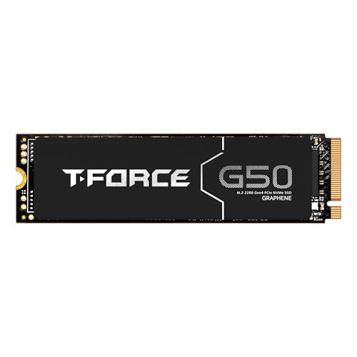 TEAMGROUP T-Force G50 512GB SLC Caching 3D TLC NAND NVMe InnoGrit PCIe Gen4x4 M.2 2280 Gaming SSD with Ultra-Thin Graphe - Detailed View