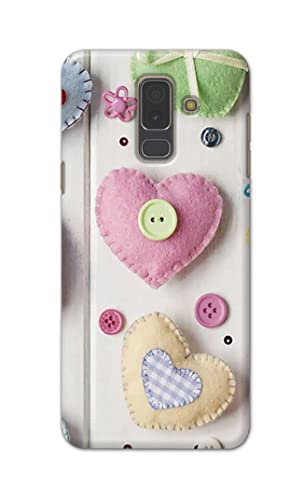 Image of PRINTFIDAA Heart Shape Hard Back Cover for Samsung Galaxy A6 Plus (2018) (6.0 inch) / Samsung J8 (2018), J810F / DS Back Cover -(P6) KAT1010