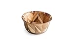Lipper International Acacia Herringbone Serving Bowl for Salads, Fruit, or Popcorn, 7", Single Bowl