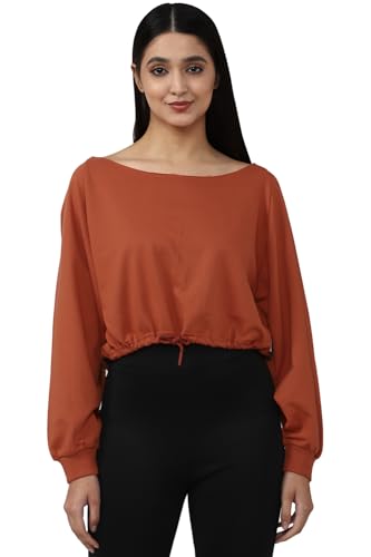 Image of FOREVER 21 Womens Solid Regular Fit Sweatshirts