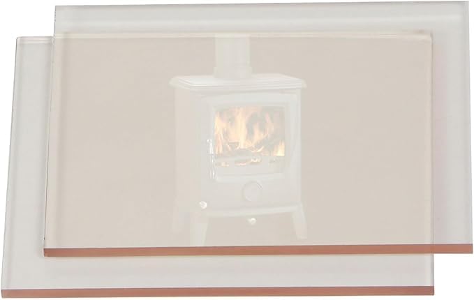 Cristal para estufas, chimeneas y hornos. Resistente al fuego y el calor extremo de hasta 700º. (20...