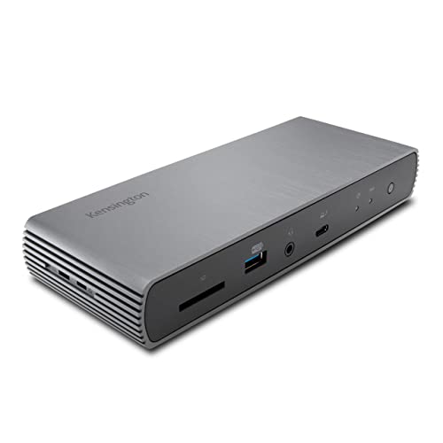 Kensington SD5780T Thunderbolt 4 Dual 4K Docking Station with up to 100W Power Delivery & SD Card Reader, HDMI & Thunderbolt 4 Ports for Windows and MacBooks (K33040NA)