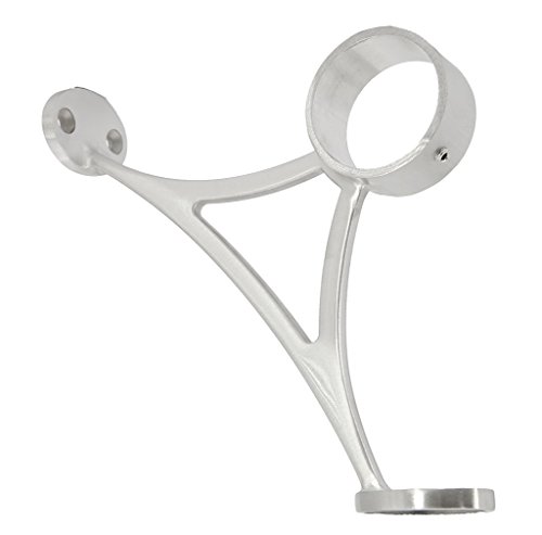 Stainless Steel 316 Grade Bar & Floor Mount Combination Foot Rail Bracket for 2