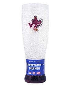 Virginia Tech Hokies Crystal Pilsner Glass