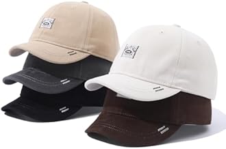 Mens Baseball Cap Short Brim Hats Casual Summer Trucker Hat Low Profile Dad Hats Short Billed Cadet Cap Umpire Hats