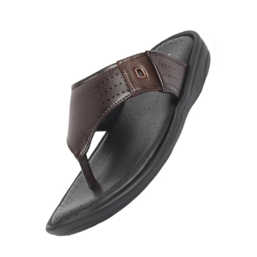 Image of FAUSTO Men's Open Toe Flip-Flop Slippers With Memory Cushion|Outdoor Slipper For Men