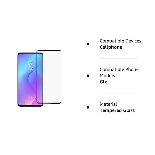 Image of Tempered Glass for GLX ULTIMATE 3D Curved Tempered Glass Screen Protector Border-Less Full Edge to Edge [9H Hardness] [Crystal Clear] [Scratch Resistant]