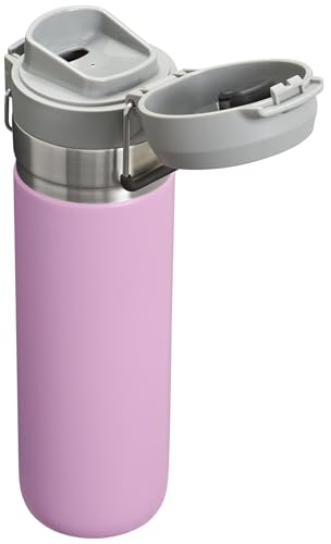 Image of STANLEY Quick Flip GO Water Bottle 24 oz | Push Button Lid | Leakproof and Packable for Travel and Sports-| Insulated Stainless Steel-| BPA-Free-| Lilac 2.0,(Pack of 4)