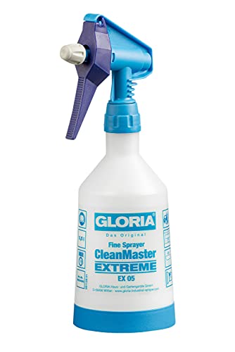GLORIA Pulverizador fino CleanMaster EXTREME EX 05 | Para limpieza y desinfección | Pulverizador manual compacto | Capacidad de llenado de 0,5 L | Para sustancias con pH de 4-11 | Resistente al aceite