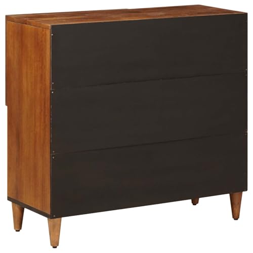 Buffet en manguier massif finition noyer au design moderne - 7