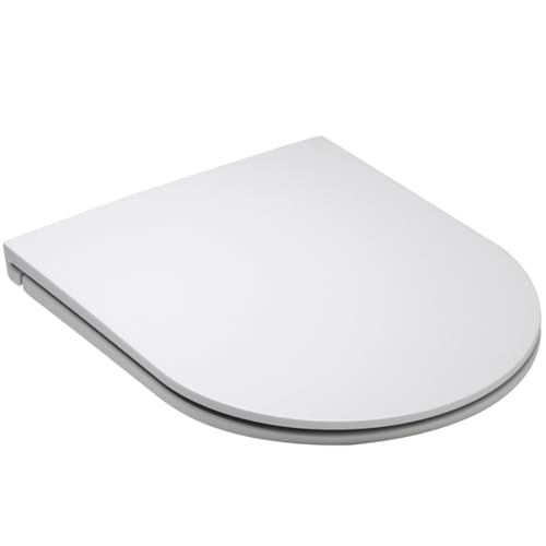 Grünblatt WC-Sitz 515236 passend für Duravit Toiletten mit Absenkautomatik, Abnehmbar, Duroplast, Weiß