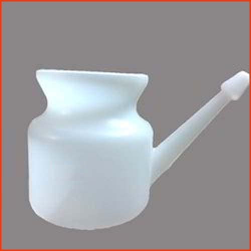Plastic Jal Neti, naturopathic practice, Panch Karma Yoga best remedy, memory develop 450ml (White)-image-12