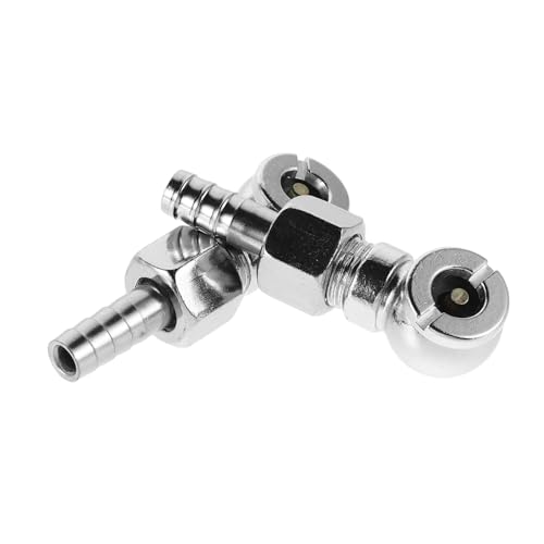 DECHOUS 2Pcs Auto Tire Inflator Adapter Quick Connect Hose Nozzle for Easy Tire Inflation Durable Design Fit for Car and Truck Tires Compact and Lightweight