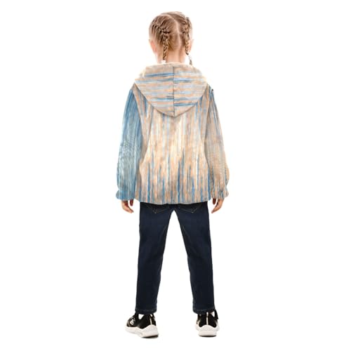 GuoChe Blue Stripe Waves Boy Fleece Jacket4