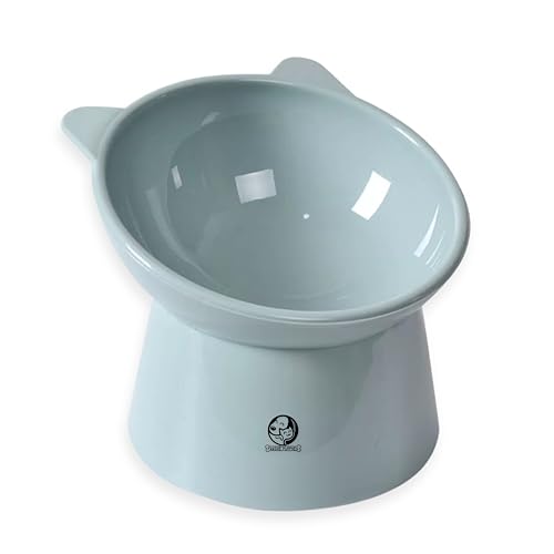 Image of Foodie Puppies Elevated Cat Bowl Feeder Food Water Feeder Bowl for Cats, Kittens & Puppies | Persian Cat Food Bowl Tilted Raised Bowl Anti Vomiting 15 Slanted Bowl (Color May Vary)