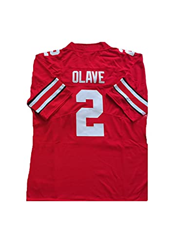 Moc.Muc Boys Ohio 2 State College Football Jersey Youth red S