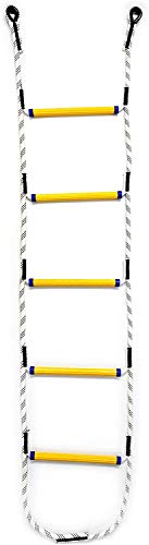 Aoneky 6.8 ft Nylon Climbing Rope Ladder for Kids or Adult - Playground Hanging Ladder for Swing Set - Tree Ladder Toy for Boys Children Aged 6-12 Years Old