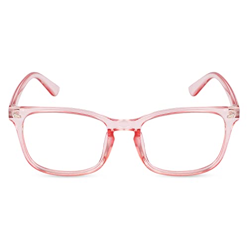 Image of CREEK Blue Light Blocking Glasses Gaming Filter Square Eyeglasses for Eye Protection Men Women, Computer /Tablet /Laptop /Mobile /TV, Anti-blue & Anti eyestrain with Testing Kit