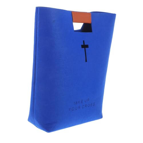 IMIKEYA 1pc Felt Bible Tote Bag Organizer Stylish and Portable Storage for Bibles Books and Essentials Versatile Handbag for Church Shopping and Daily Use