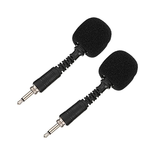 Holibanna 2pcs Noise-Cancelling Microphone Portable Directional Mic for Live Streaming Karaoke Recording Compatible Phones Computers Threaded