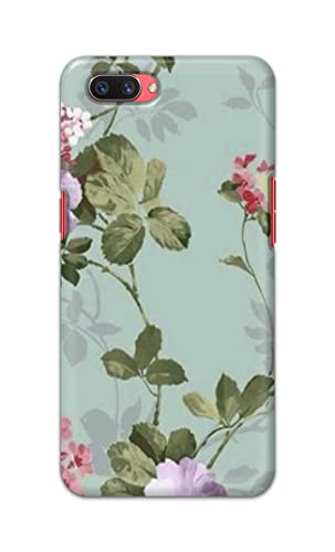 Image of Printed Hard Back Cover Case for Oppo A3s | Oppo A5 2018 | Realme C1 | Realme C1 2019 Back Cover (Floral Painting) -702