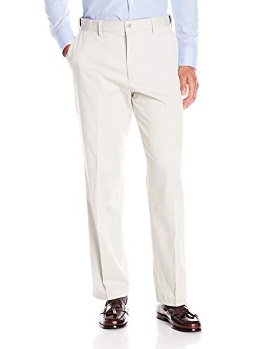 Dockers Men's Relaxed Fit Comfort Pants, Porcelain Khaki, 38W x 29L