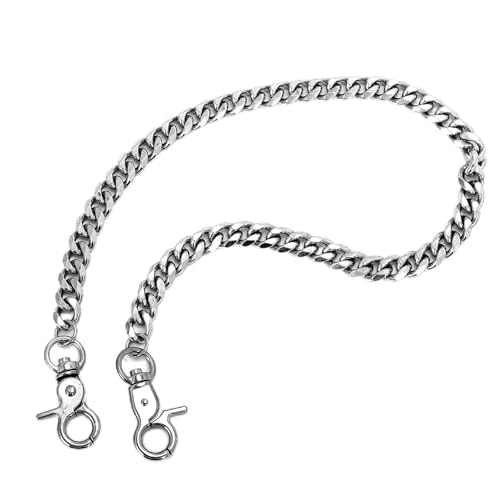 Shuixiong Silver Punk Hip Hop Keychain - Heavy Duty...