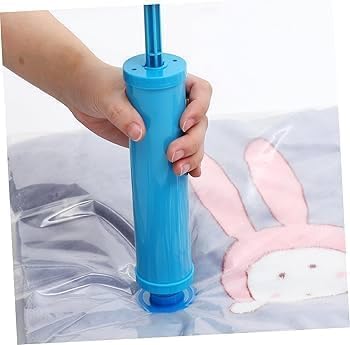 Image of Portable Vacuum Air Hand Pump for Compressed Vacuum Space Saver Storage Bags - Small Manual Pump for Home & Travel use (PUMP - NO BAGS INCLUDED)