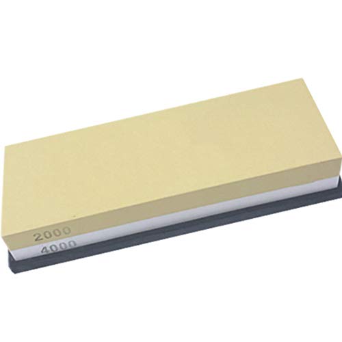 ISCBAFYX Knife Sharpening Sharpener Stone,2 Side Grit 2000/4000 Whetstone Water Stone with Silicon Non Slip Base for Kitchen Knives,Scissors,Carving and Gardening Tools