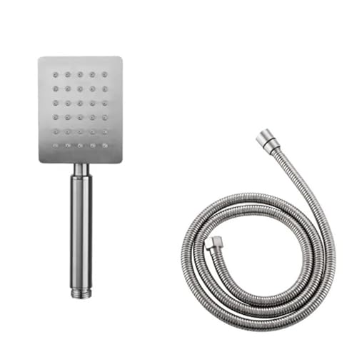 304ステンレススチール製加圧シャワーヘッド、家庭用浴室給湯器、ハンドヘルドシャワーセット(Square 1.5m shower p)