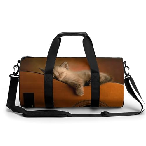 Sac de voyage guitare de chat idéal pour camping et randonnée week-end